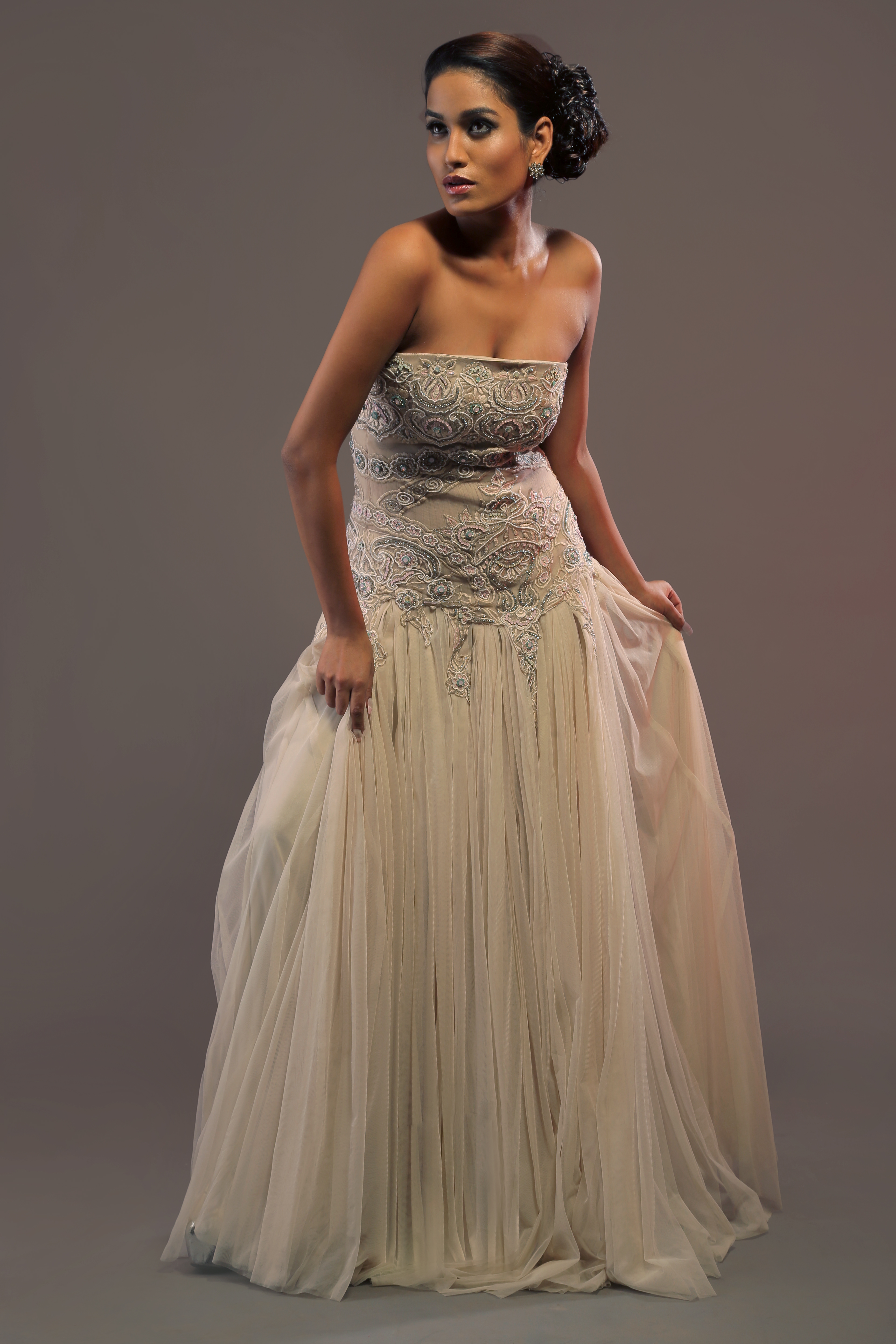 tube top night gown