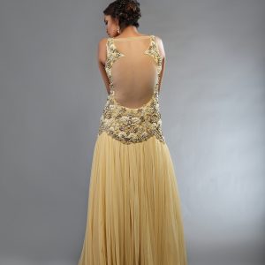 Ivory Prom Dress 2014 back