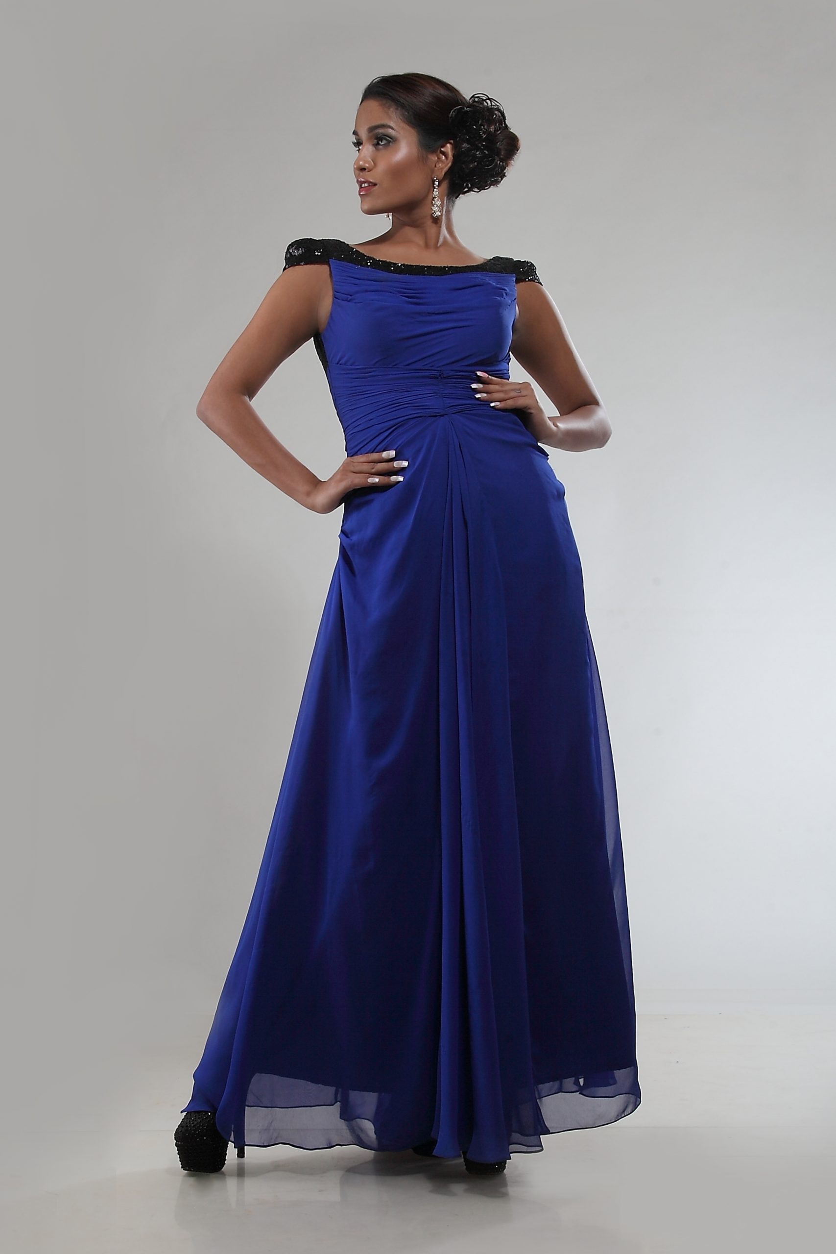 electric blue dresses | Celebrity dresses, Blue dress formal, Celebrity  wedding dresses