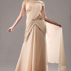 Gold_stitched_gown_saree