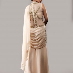 Gold_stitched_gown_sari