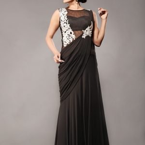 Sexy_Stitched_gown_saree
