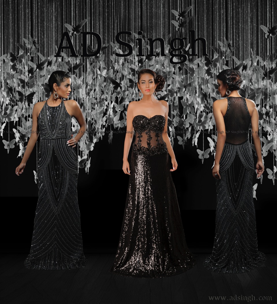 Cocktail Gowns in black