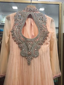 Light gold anarkali