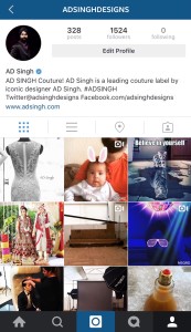 AD SINGH instagram account