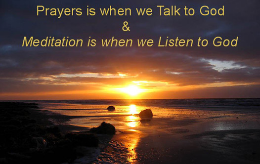 Meditate pray