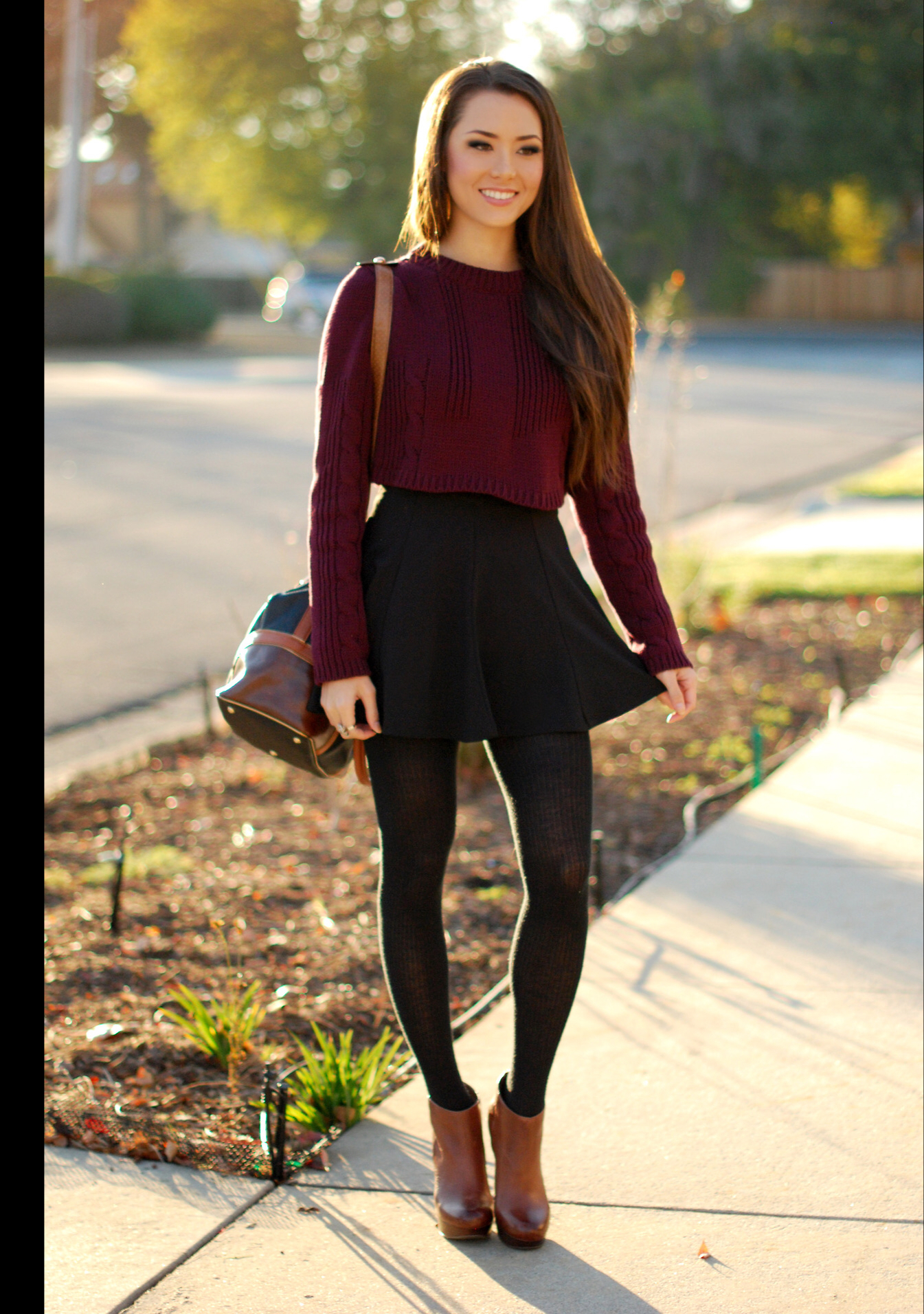 Brown Boots and leggings