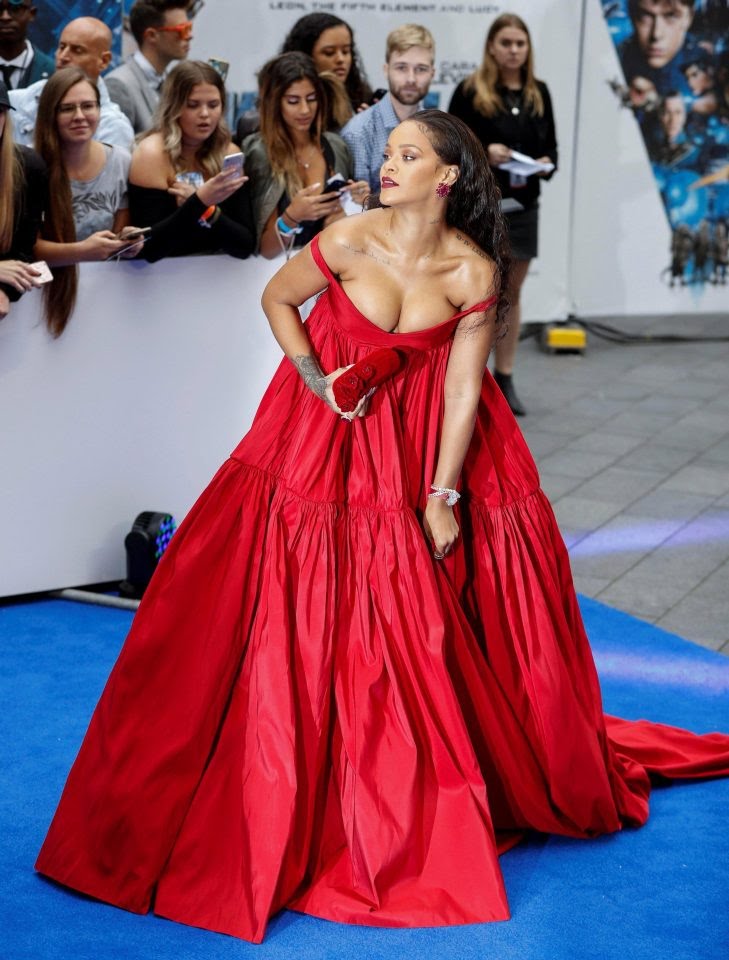 Rihanna at the Valerian Premiere