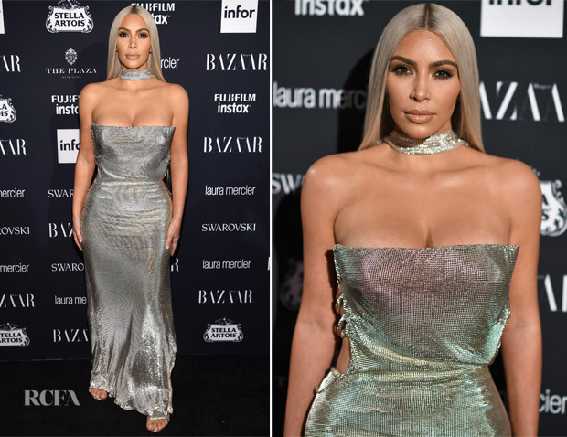 Kim Kardashian in Versace Design