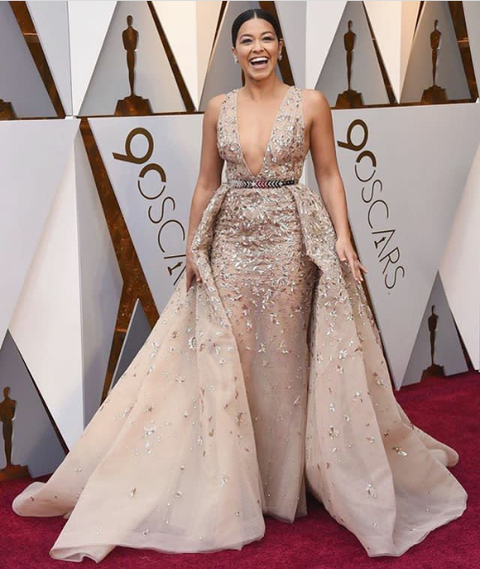 Gina Rodriguez at the Oscars