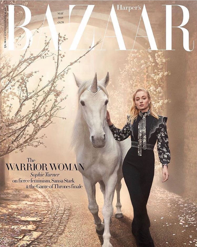 Sophie Turner Graces Bazaar