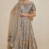 Ash Gray Vintage Lehenga