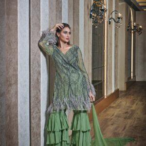 Gregoian Symphony Sharara Kurta