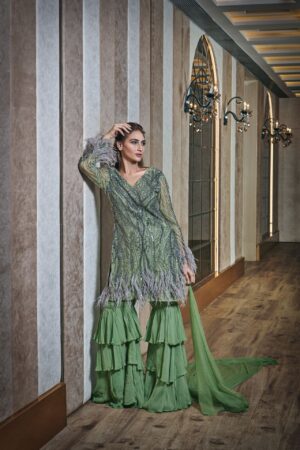 Gregoian Symphony Sharara Kurta