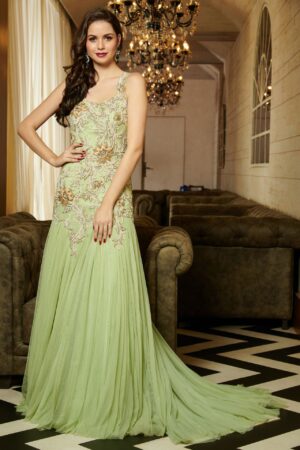 Mint Oscar Trail Gown