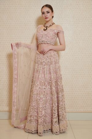 Powder Pink Bridal Lehenga