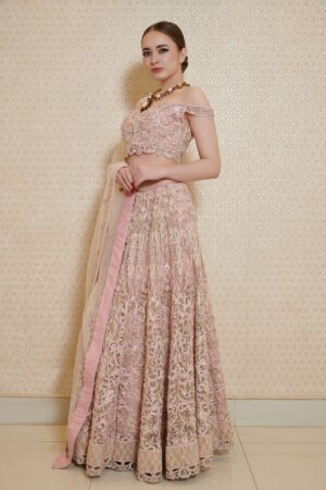 Powder Pink Bridal Lehenga