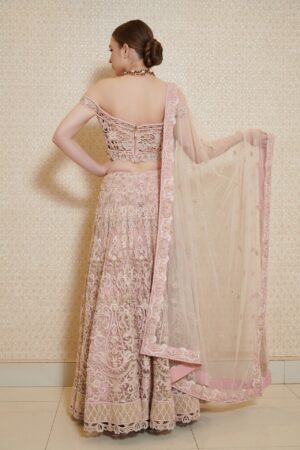 Powder Pink Bridal Lehenga