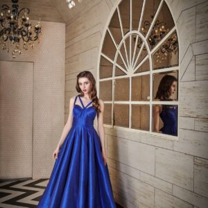 Victorian Mystique sapphire blue gown
