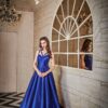 Victorian Mystique sapphire blue Gown