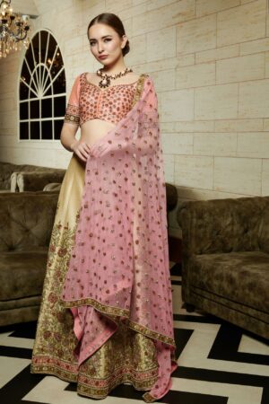 Vintage Gold Bridal Lehenga